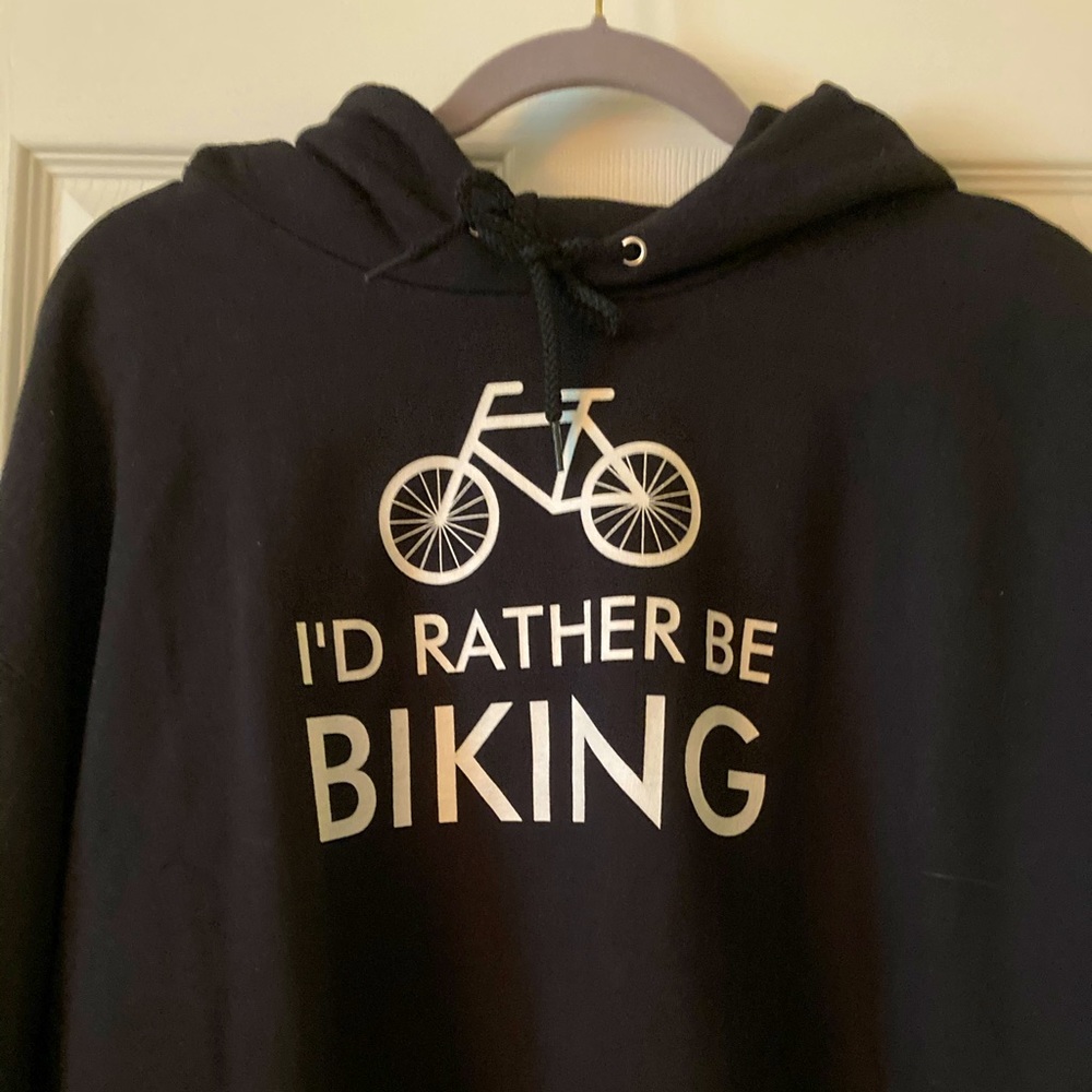 “I’d Rather Be Biking” Hooded Sweatshirt